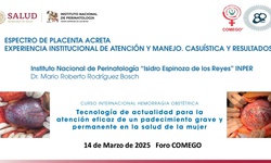Instituto Nacional de Perinatología “Isidro Espinoza de los Reyes” INPER